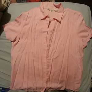 Womans short sleeve button down